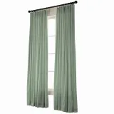 Textured Faux Dupioni Silk Curtain Drapery YUN