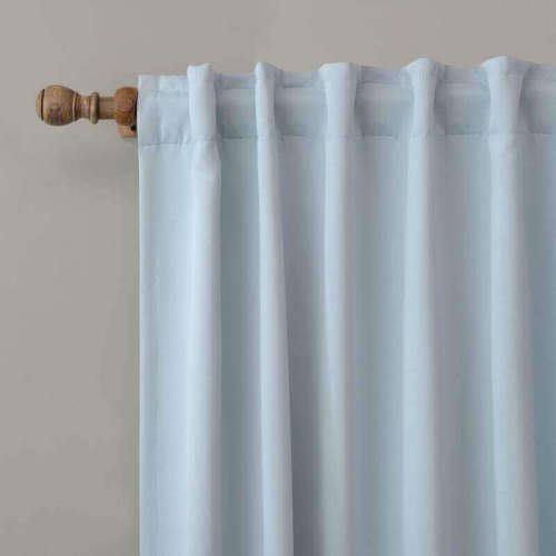 【Custom】EDOARDO Indoor Solid Blackout Curtain Panel Drape, 13 Colors