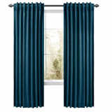 CUSTOM Birkin Midnight Blue Velvet Curtain Drapery With Lining For Traverse Rod Pole or Track