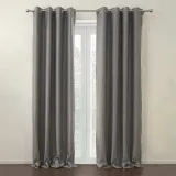 Insulated Thermal Blackout Polyester Nickel Grommet Drape MADISON