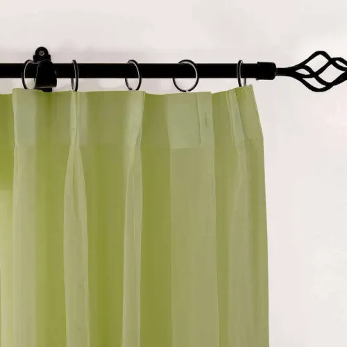 Indoor Outdoor Sheer Curtain Pinch Pleat Wide Opulent Voile Drape SCANDINA