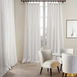 Cotton Linen Curtain Drapery Flat hook for Track Lined Curtain MaSha