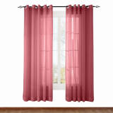 Nickel Grommet Indoor Outdoor Sheer Curtain Wide Opulent Voile Drape SCANDINA