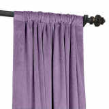 CUSTOM Birkin Violet Velvet Curtain Drapery With Lining For Traverse Rod Pole or Track