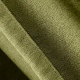 Antique Bronze Grommet Faux Linen Curtain Panel Olive