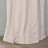 Nickel Grommet Velvet Curtain Drape Panel with Blackout Lined Birkin