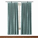 Tab Top Rhomboid Jacquard Dust Proof Curtain Two-Toned Damask Diamond with Blackout Lined NINA