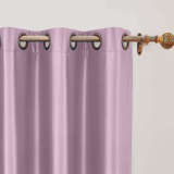 【Custom】Lao Hang Zhou Heavyweight Polyester Cotton Silk Blend Solid Curtain Drape Panel with White Blackout Lined
