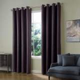 Faux Linen Waffle Woven Blackout Nickel Grommet Curtain HELMUT