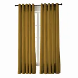Textured Faux Dupioni Silk Curtain Drapery YUN