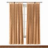 Tab Top Rhomboid Jacquard Dust Proof Curtain Two-Toned Damask Diamond with Blackout Lined NINA