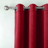 CUSTOM Birkin Raspberry Red Velvet Curtain Drapery With Lining For Traverse Rod Pole or Track