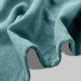 Rod Pocket Faux Linen Textured Curtain Drape Olive