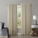 Set of 2 Back Tab or Rod Pocket Thermal Insulated Blackout Curtain Paz