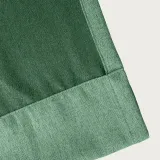 Textured Faux Linen Window Curtain Tab Top Drapery Olive