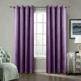CUSTOM Birkin Violet Velvet Curtain Drapery With Lining For Traverse Rod Pole or Track