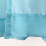 3 Inches Rod Pocket Gradient Ombre Sheer Curtain with 1 Inch Flange Tulle Gradual Sheer Drape HANNA