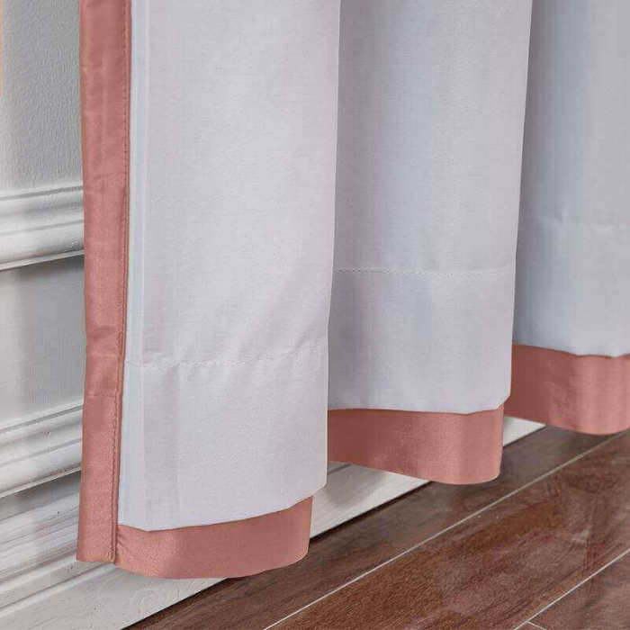 CUSTOM Lao Hang Zhou Coral Polyester Cotton Thermal Insulated Curtain