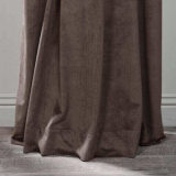 Velvet Curtain Drape Panel 3 Inch Rod Pocket with Blackout Lined Birkin