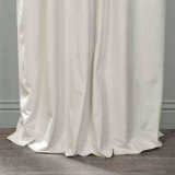 Nickel Grommet Velvet Curtain Drape Panel with Blackout Lined Birkin