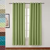 Jacquard Circle Bubble Wrinkle Blackout Curtain Drapery Bella