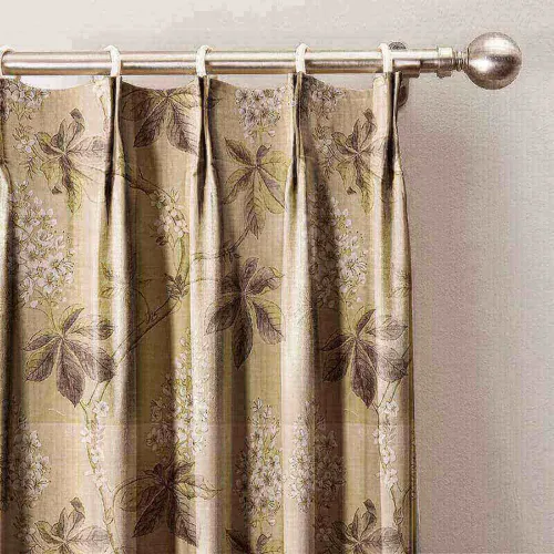 Floral Botanical Print Cotton Print Pinch Pleated Blackout Lining Darpe Panel BQ66276