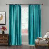 CUSTOM Birkin Turquiose Velvet Curtain Drapery With Lining For Traverse Rod Pole or Track