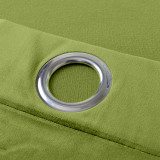 Nickel Grommet Velvet Curtain Drape Panel with Blackout Lined Birkin