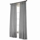 Textured Faux Dupioni Silk Curtain Drapery YUN