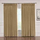 CUSTOM Lao Hang Zhou Taupe Polyester Cotton Thermal Insulated Curtain