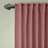 CUSTOM Birkin Coral Velvet Curtain Drapery With Lining For Traverse Rod Pole or Track