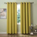 CUSTOM EDOARDO Yellow Indoor Blackout Curtain
