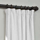 CUSTOM Birkin Off White Velvet Curtain Drapery With Lining For Traverse Rod Pole or Track