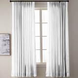 Pinch Pleated Textured Faux Dupioni Silk Drape Curtain with Blackout Lined Yun