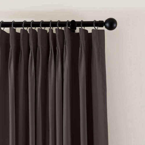 CUSTOM Flame Retardant Curtain Blackout Thermal Insulated Drapery Fireproof Curtain Pinch Pleated Grommet 6 Colors