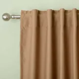 Set of 2 Back Tab or Rod Pocket Thermal Insulated Blackout Curtain Paz