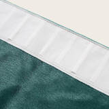 Flat Hook Heavyweight Faux Linen Curtain For Traverse Rod Ring Clip or Track Olive