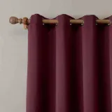 CUSTOM EDOARDO Burgundy Indoor Blackout Curtain