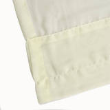 Nickel Grommet Indoor Outdoor Sheer Curtain Wide Opulent Voile Drape SCANDINA