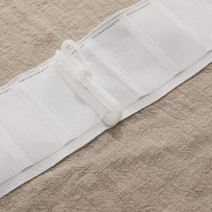 Cotton Linen Curtain Drapery Flat hook for Track Lined Curtain MaSha