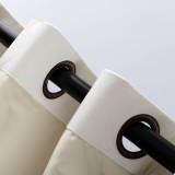2 Toned Blackout Lined Pieced Patchwork Grommet Velvet Curtain BIRKIN