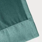 Textured Faux Linen Window Curtain Tab Top Drapery Olive