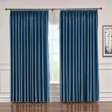 CUSTOM Lao Hang Zhou Navy Polyester Cotton Thermal Insulated Curtain