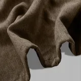 Rod Pocket Faux Linen Textured Curtain Drape Olive