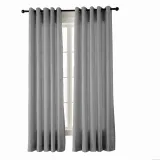 Textured Faux Dupioni Silk Curtain Drapery YUN