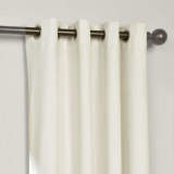 Nickel Grommet Velvet Curtain Drape Panel with Blackout Lined Birkin