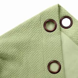 Grommet Jacquard Circle Bubble Wrinkle Window Blackout Curtain Drapery Bella