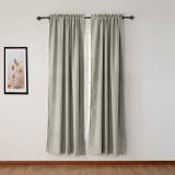 【Custom】Olive Luxury Textured Faux Linen Window Curtain, 11 Colors