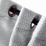 Grommet Jacquard Circle Bubble Wrinkle Window Blackout Curtain Drapery Bella