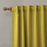CUSTOM EDOARDO Yellow Indoor Blackout Curtain